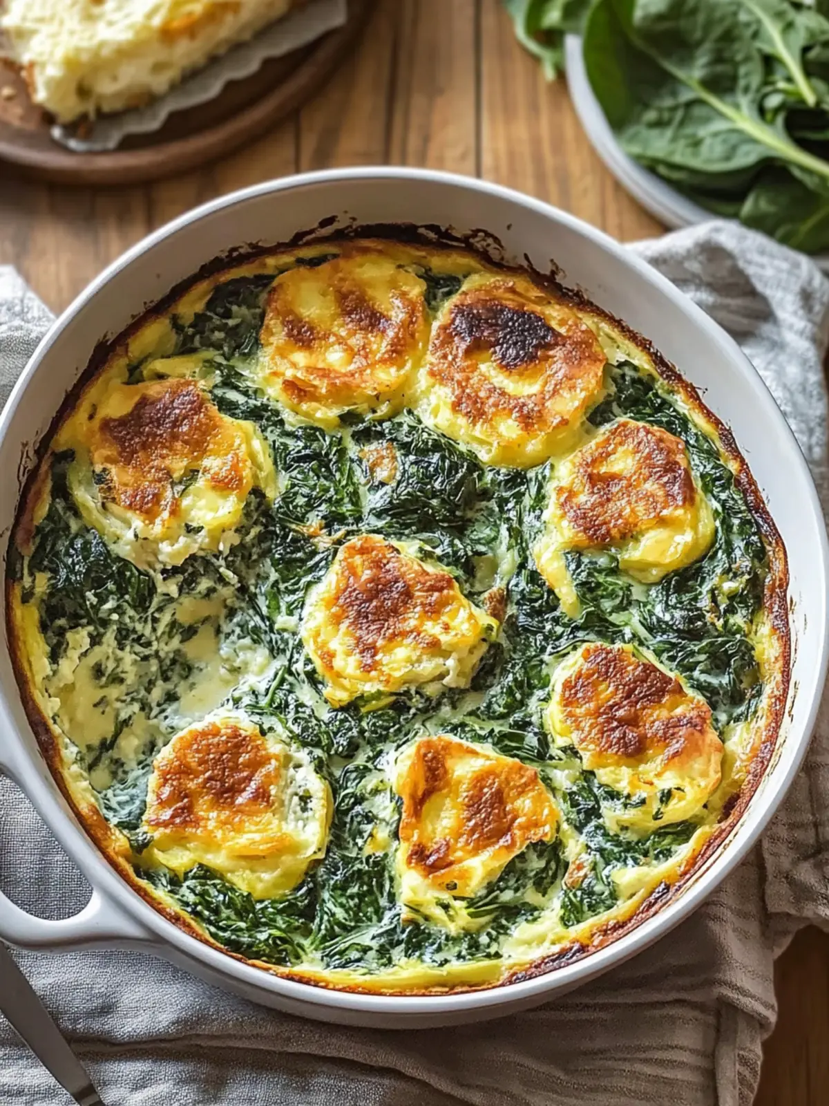 Savory Spinach Florentine Breakfast Casserole for Brunch Bliss 2 Spinach Florentine Breakfast Casserole