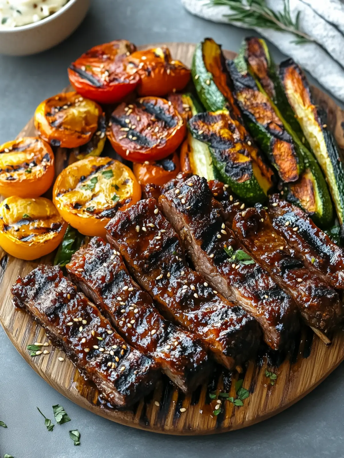 Savor Korean BBQ Flanken Short Ribs with Grilled Veggies 2 Korean BBQ Flanken Short Ribs with Grilled Veggies