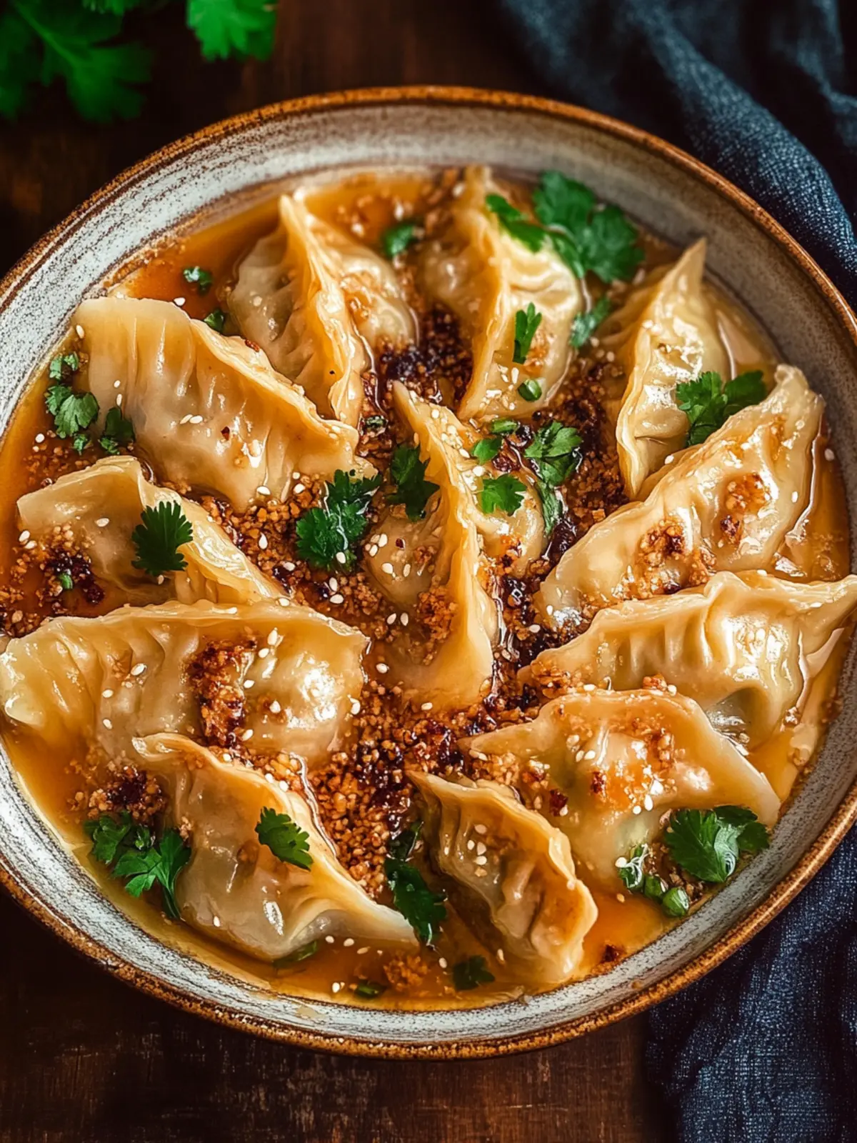 Savory Baked Dumplings in a Creamy Curry Sauce 4 Baked Dumplings