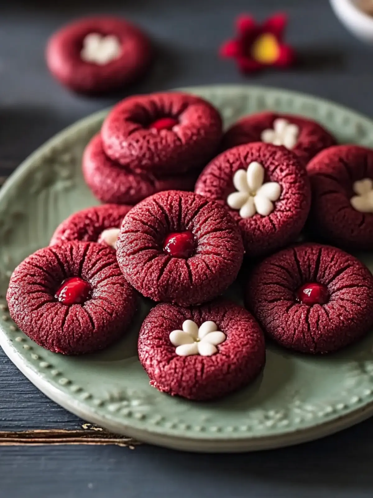 Red Velvet Blossom Cookies: Easy, Chewy Joy for Every Celebration 2 Red Velvet Blossom Cookies