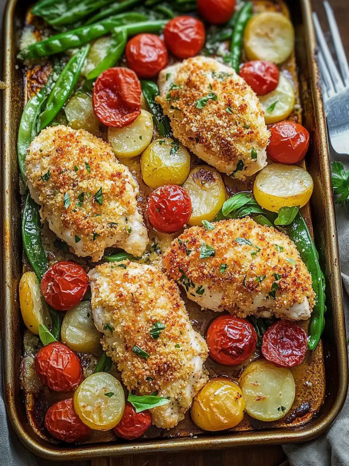 Parmesan Crusted Chicken Sheet Pan Dinner Your New Family Favorite 2 Parmesan Crusted Chicken Sheet Pan Dinner
