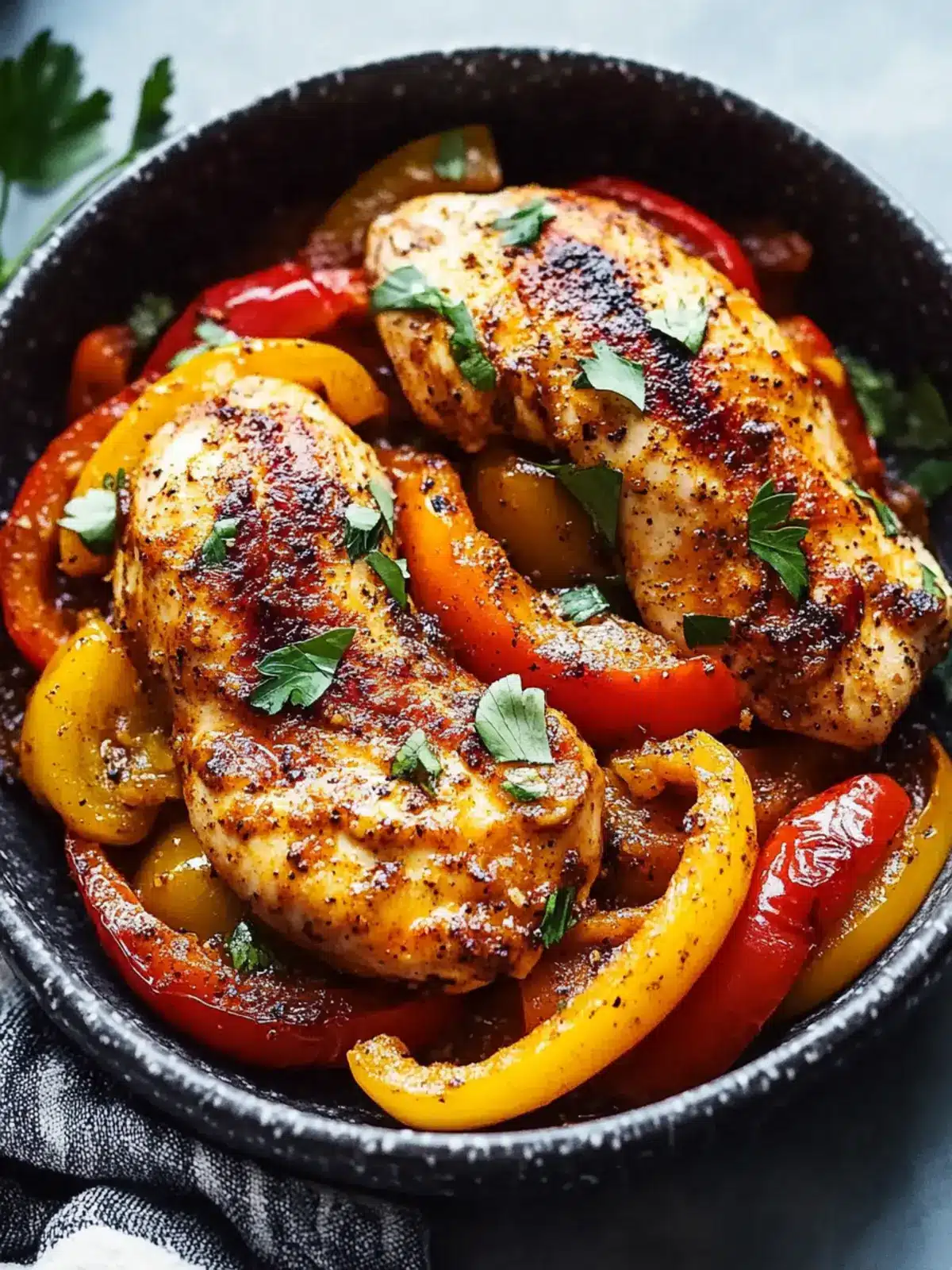 Cajun Chicken with Bell Peppers: Quick Low-Carb Dinner Bliss 4 Cajun Chicken with Bell Peppers