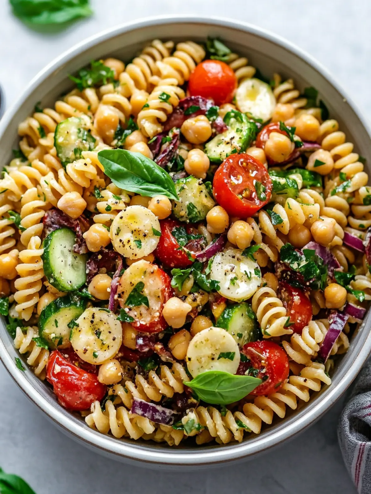 Chickpea Pasta Salad: A Flavorful Twist on a Classic Dish 4 Chickpea Pasta Salad