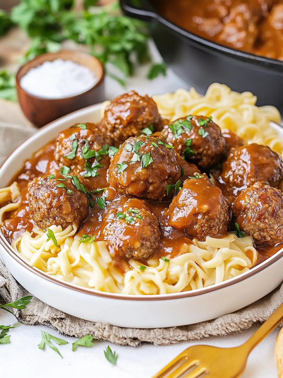 Savor Salisbury Steak Meatballs in Savory Mushroom Gravy 5 Salisbury Steak Meatballs