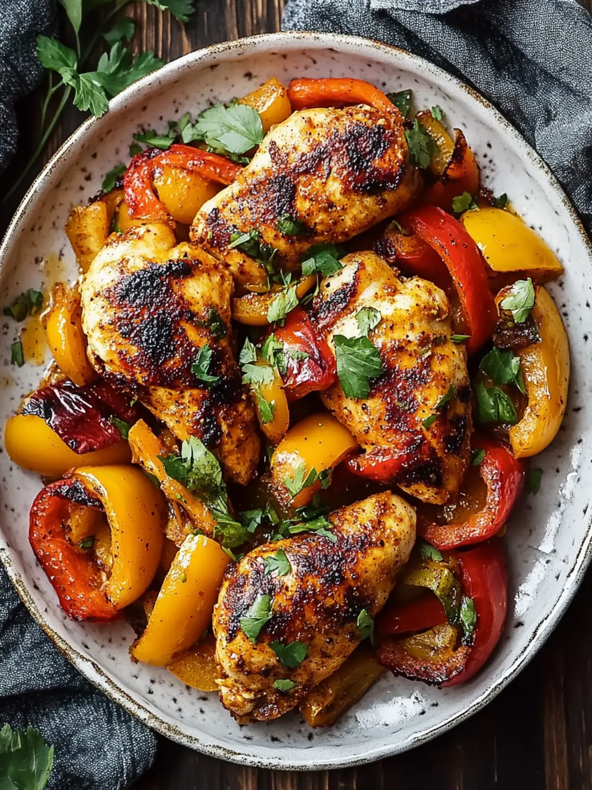 Cajun Chicken with Bell Peppers: Quick Low-Carb Dinner Bliss 2 Cajun Chicken with Bell Peppers