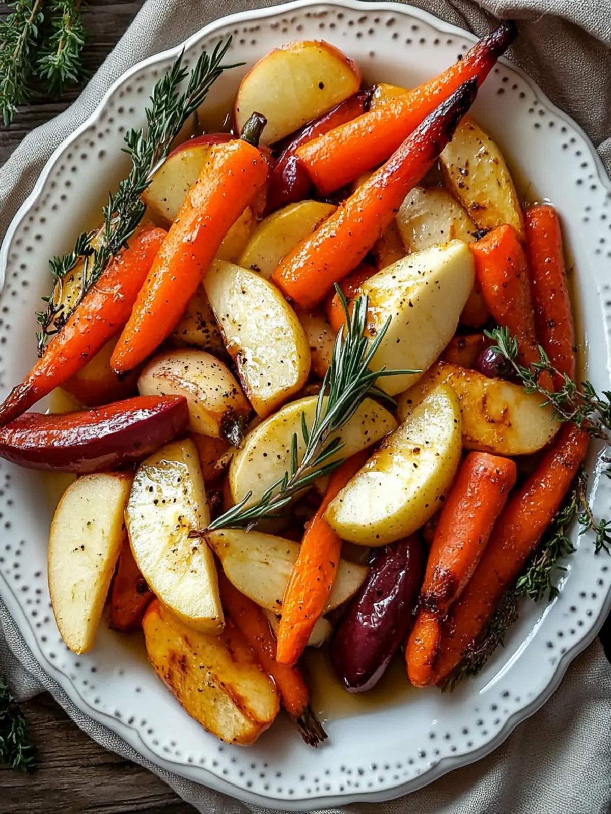 Autumn Bliss Maple Dijon Roasted Apples & Carrots Recipe 4 Autumn Bliss Maple Dijon Roasted Apples & Carrots