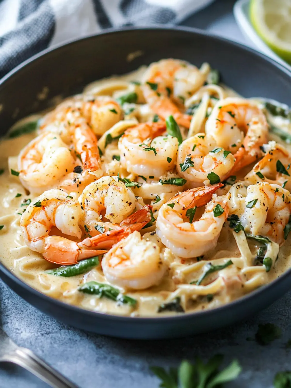 Keto Shrimp Alfredo: Quick, Creamy Delight with Asparagus 4 Keto Shrimp Alfredo