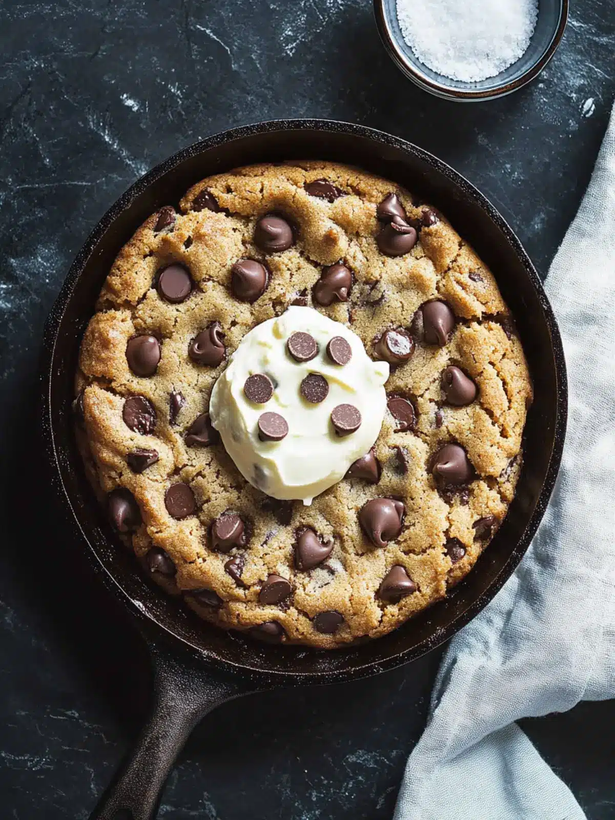 Decadent Chocolate Chip Skillet Cookie You Can't Resist 4 Chocolate Chip Skillet Cookie