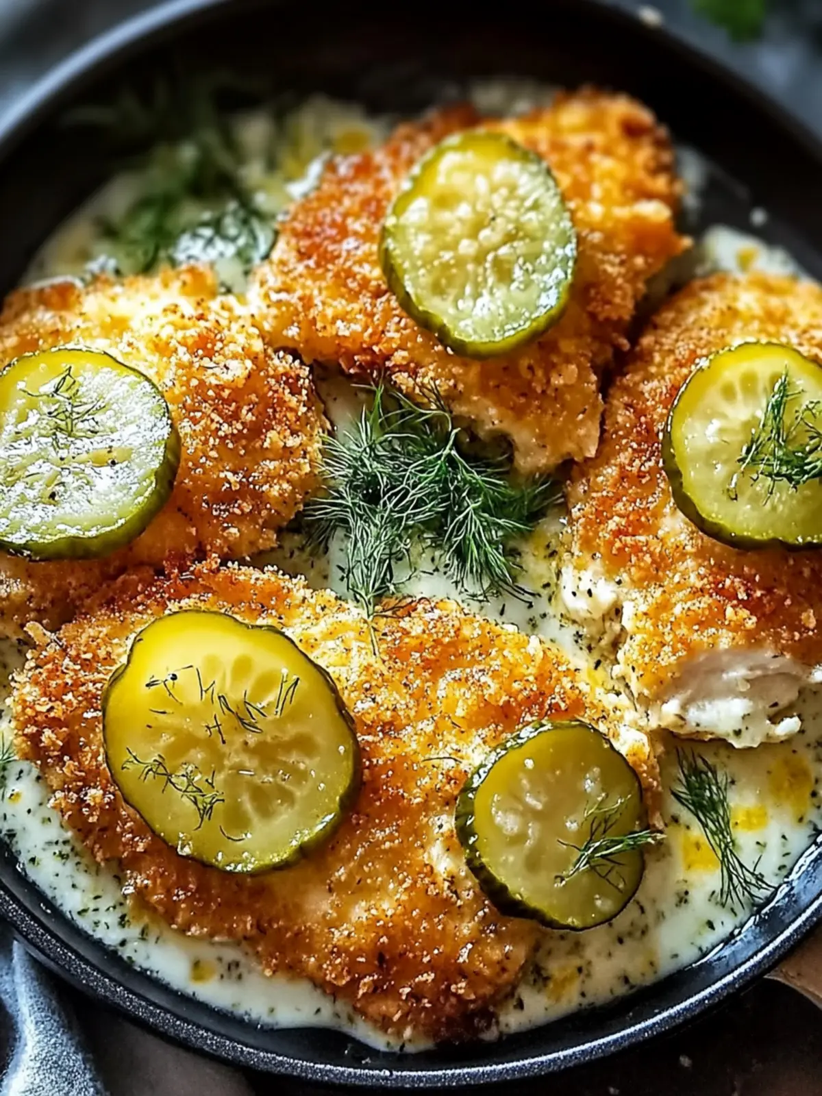 Crispy Dill Pickle Parmesan Chicken You'll Crave Every Week 2 Crispy Dill Pickle Parmesan Chicken