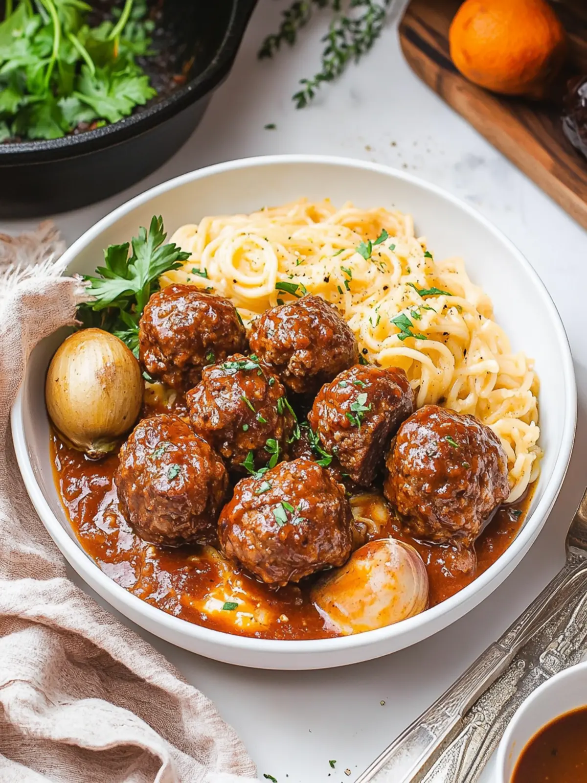 Savor Salisbury Steak Meatballs in Savory Mushroom Gravy 3 Salisbury Steak Meatballs