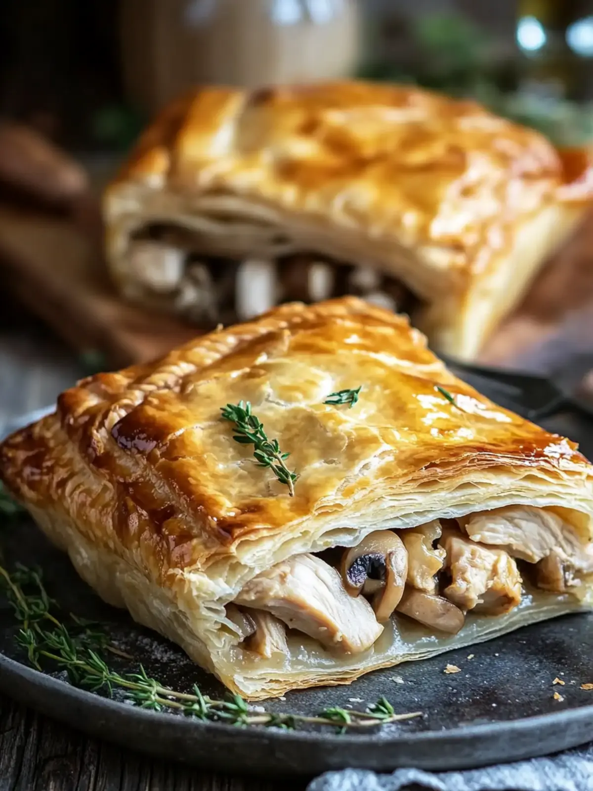 Chicken and Mushroom Puff Pastry Bliss for Cozy Nights 3 Chicken and Mushroom Puff Pastry