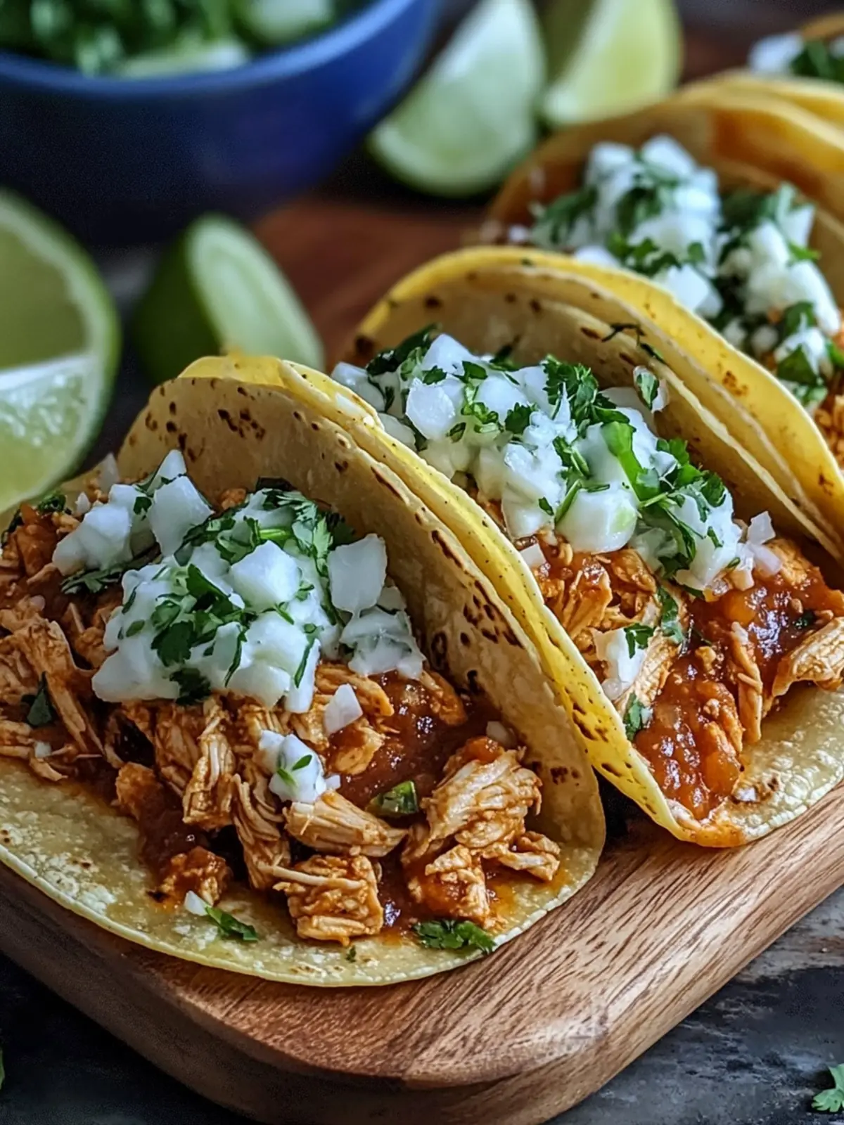 Savory Chicken Tinga Tacos with Smoky Chipotle Bliss 2 Chicken Tinga Tacos