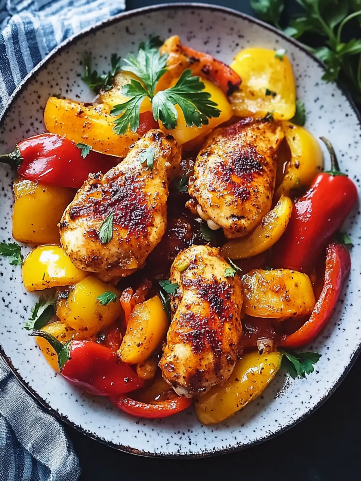 Cajun Chicken with Bell Peppers: Quick Low-Carb Dinner Bliss 3 Cajun Chicken with Bell Peppers