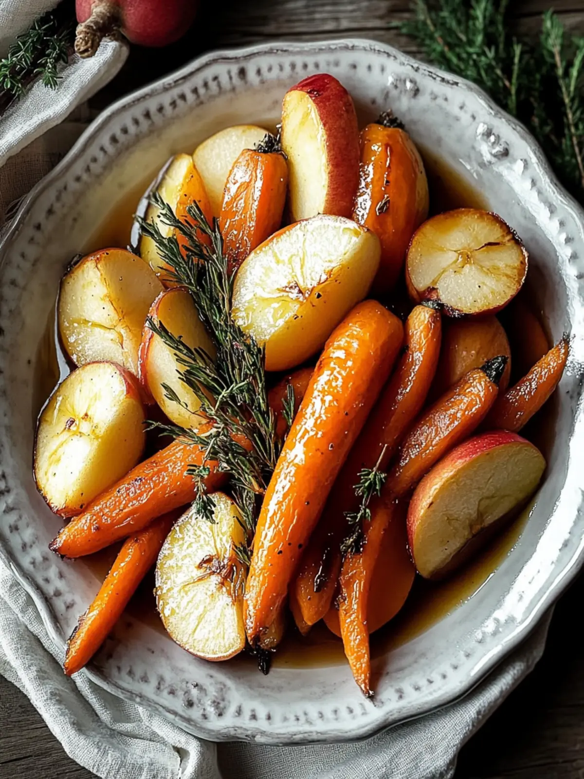 Autumn Bliss Maple Dijon Roasted Apples & Carrots Recipe 2 Autumn Bliss Maple Dijon Roasted Apples & Carrots