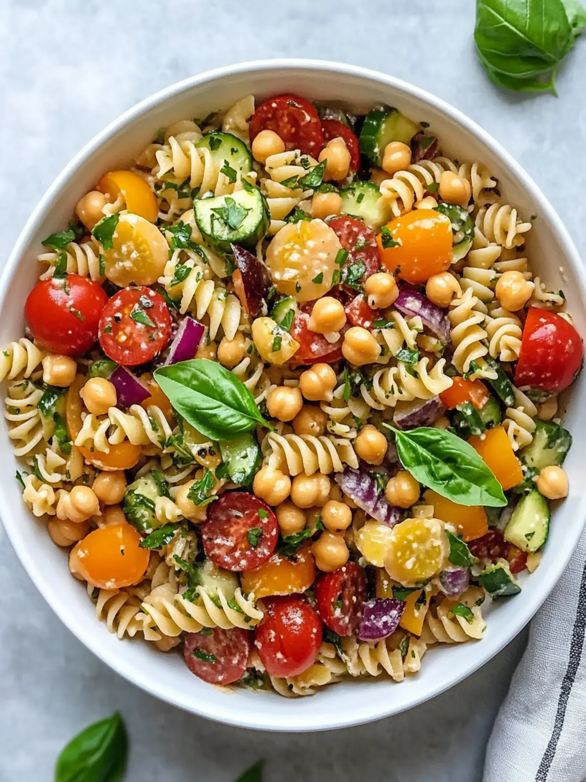 Chickpea Pasta Salad: A Flavorful Twist on a Classic Dish 3 Chickpea Pasta Salad