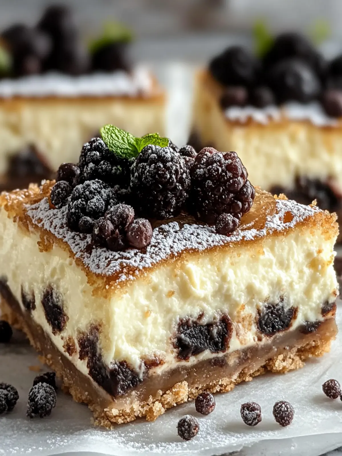 Creamy Cannoli Cheesecake Bars: A Sweet Twist to Savor 5 Cannoli Cheesecake Bars