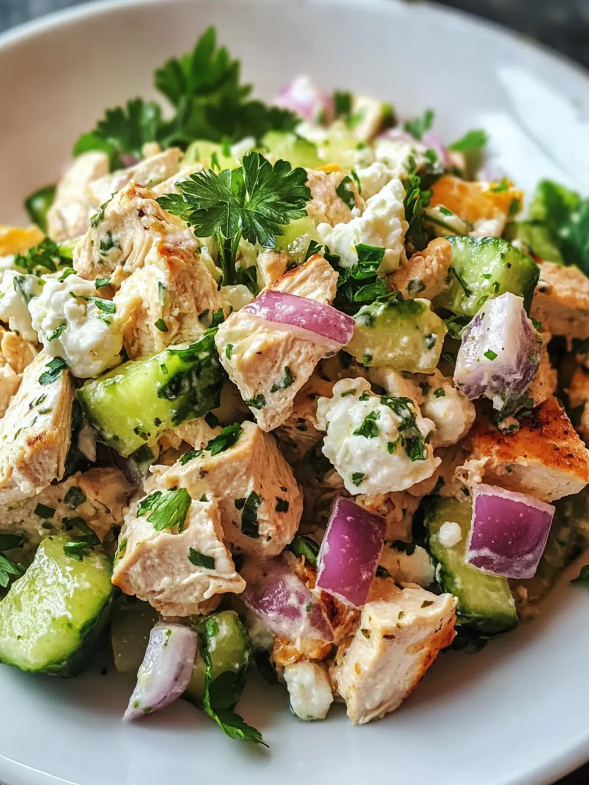 Savory High Protein Chicken Salad with Cottage Cheese Delight 2 High Protein Chicken Salad with Cottage Cheese