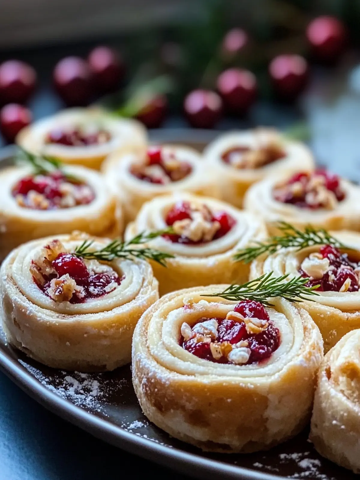 Cranberry Pinwheels: Quick Appetizer for Effortless Entertaining 3 Cranberry PinWheels