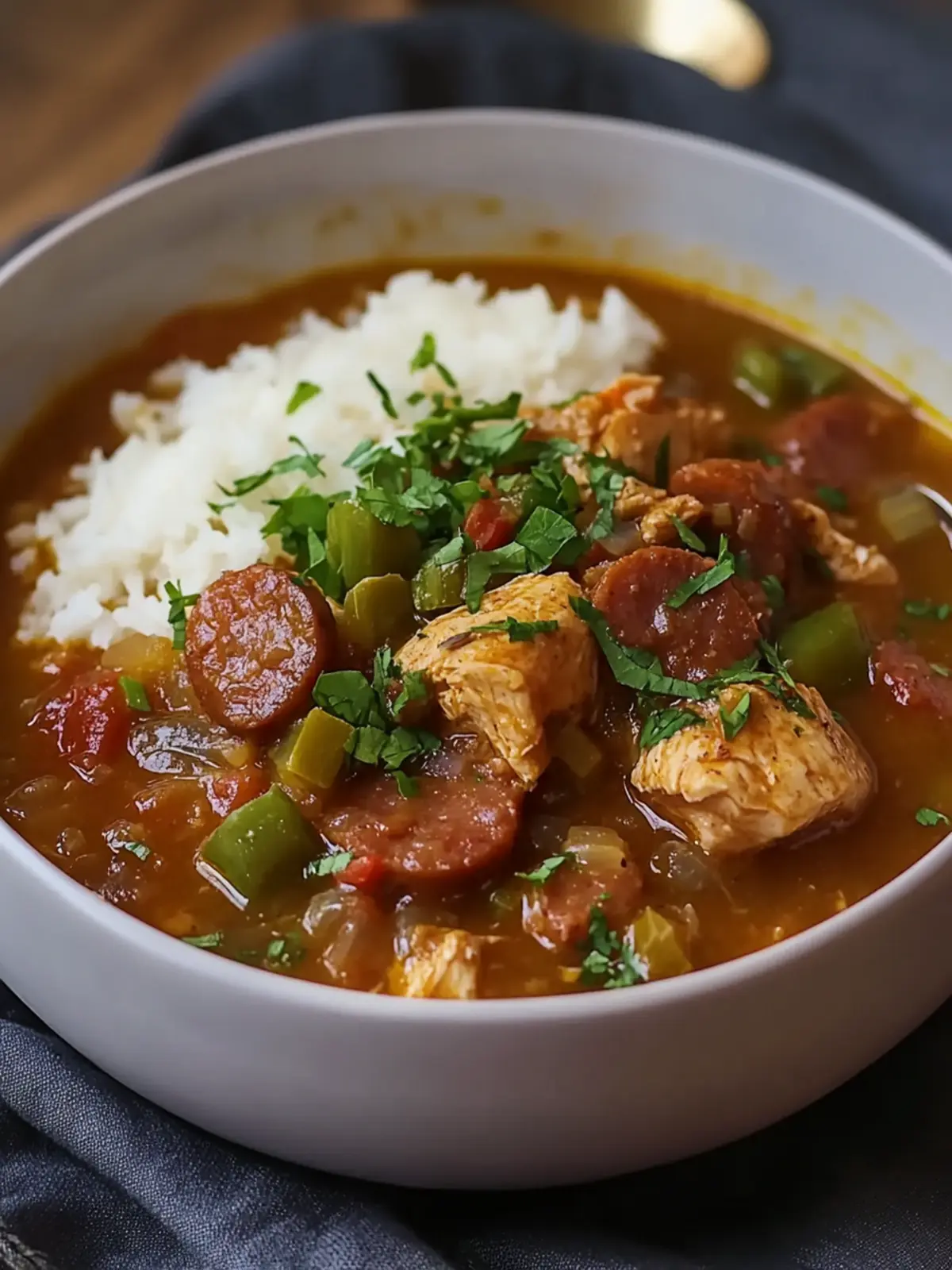 Hearty Chicken and Sausage Gumbo for Comfort Food Lovers 5 Chicken and Sausage Gumbo