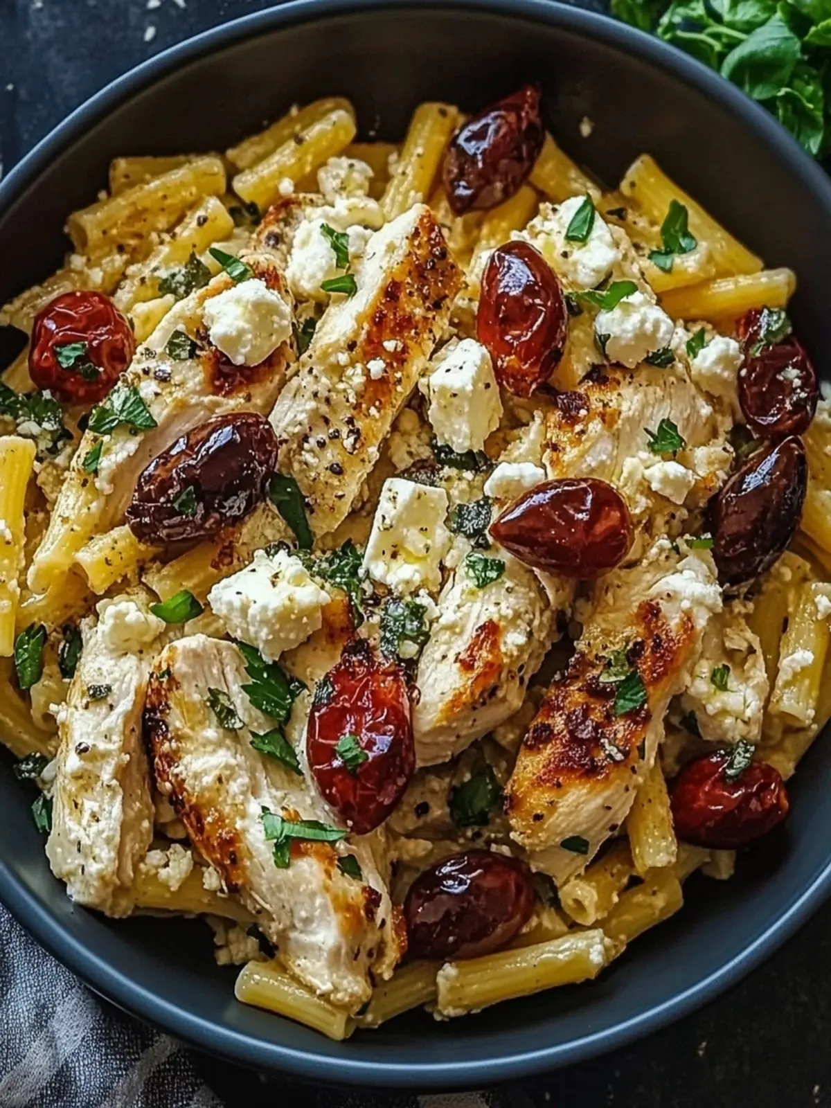 Chicken Feta Greek Pasta: Quick, Healthy Mediterranean Delight 5 Chicken Feta Greek Pasta