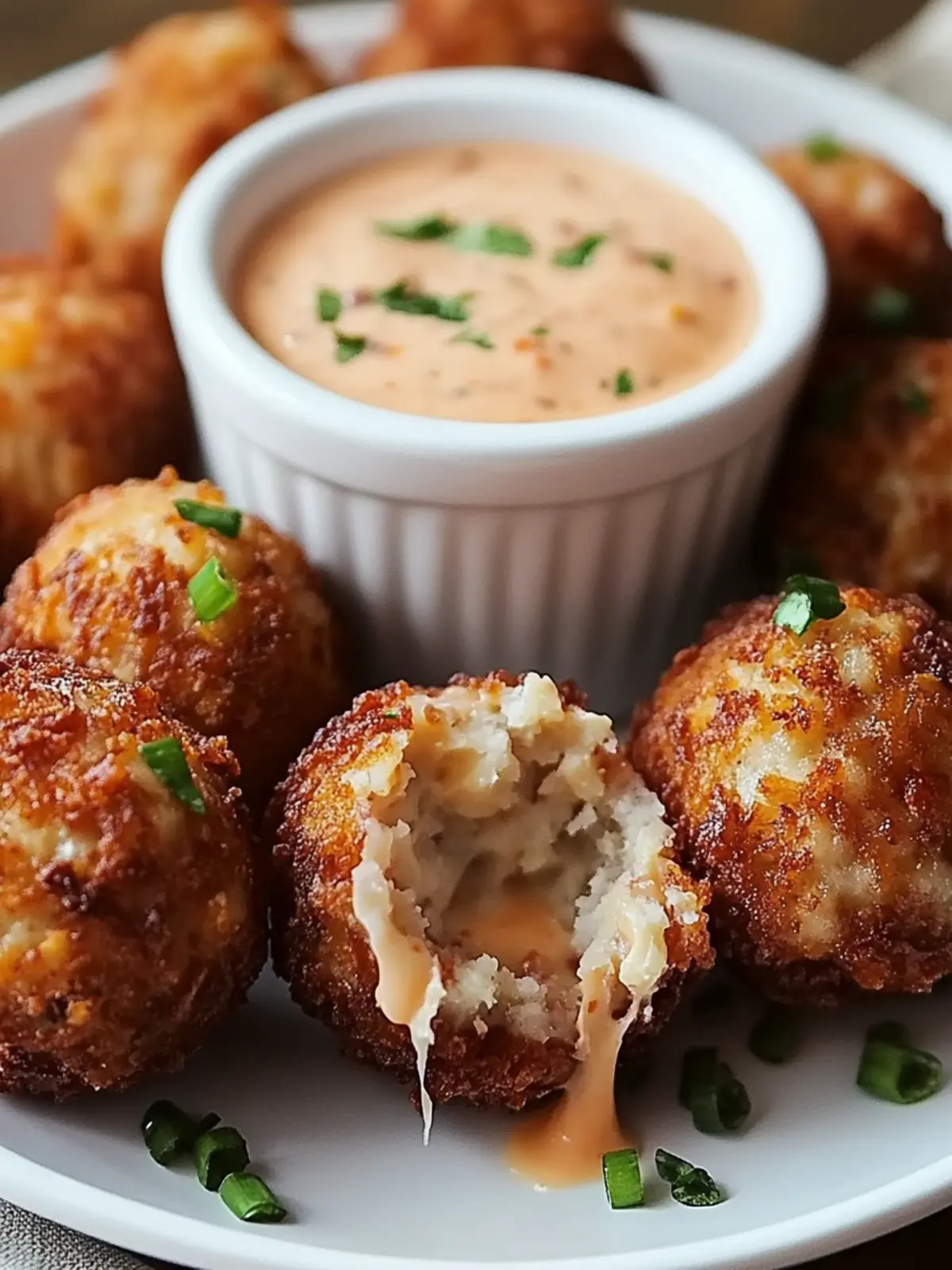 Crispy Reuben Balls with Spicy Thousand Island Bliss 5 Reuben Balls with Spicy Thousand Island Dipping Sauce