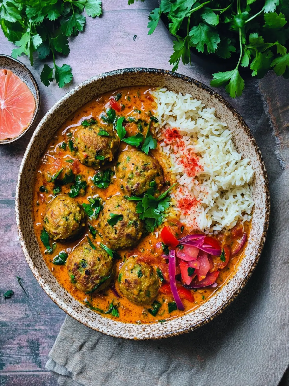 Savory Falafel Curry: A Cozy Vegan Delight for Dinner 4 Falafel Curry
