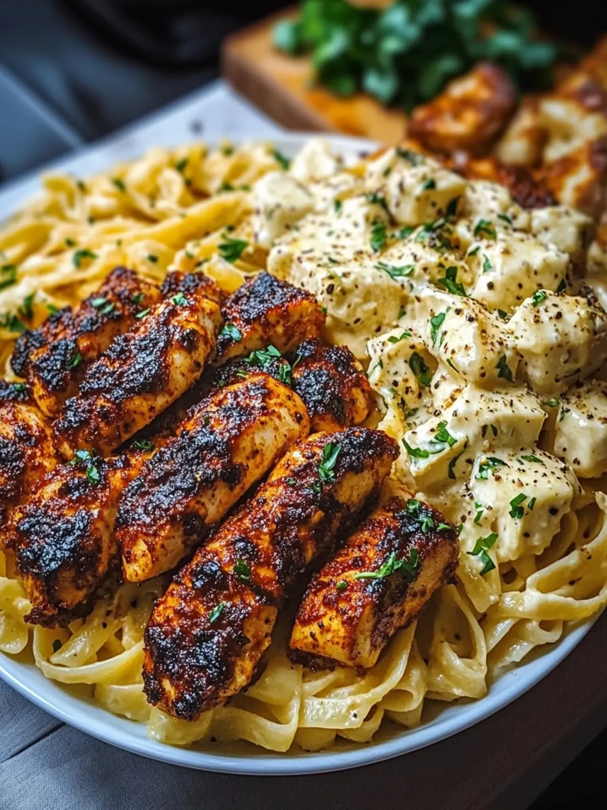 Blackened Chicken with Creamy Garlic Parmesan Pasta Bliss 2 Blackened Chicken with Creamy Garlic Parmesan Pasta