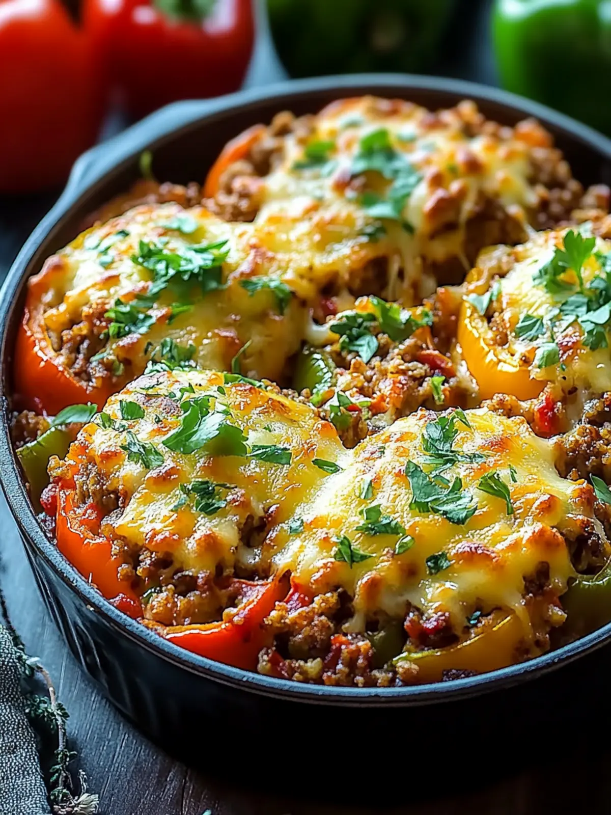 Savory Stuffed Bell Pepper Casserole for Cozy Family Nights 3 Stuffed Bell Pepper Casserole