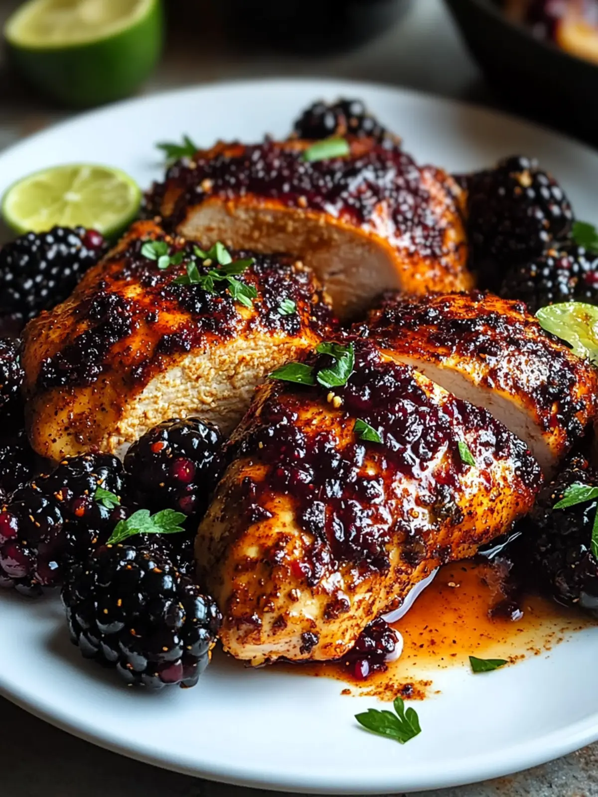 Smoky Paprika Chicken with Blackberry Jalapeño Melt: A Flavor Hero 3 Smoky Paprika Chicken with Blackberry Jalapeño Melt