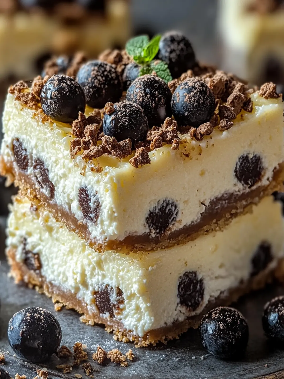 Creamy Cannoli Cheesecake Bars: A Sweet Twist to Savor 2 Cannoli Cheesecake Bars