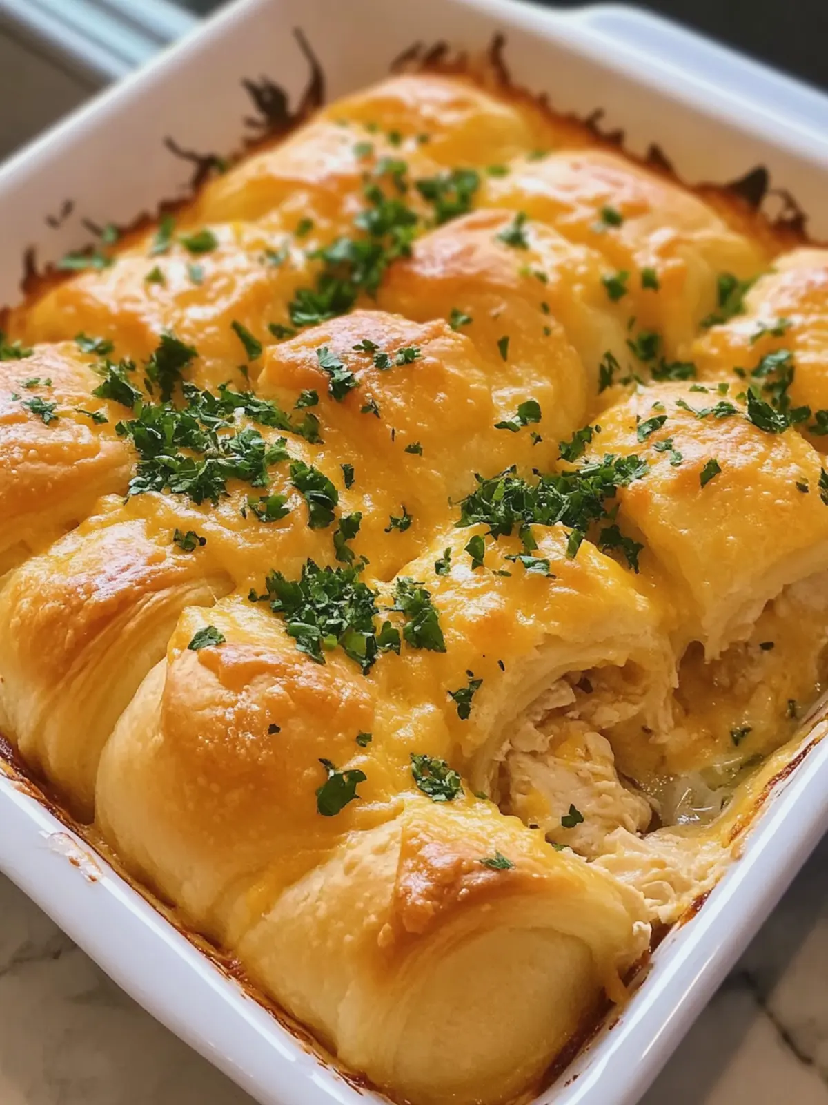 Cheesy Chicken Crescent Roll Bake That's Ready in 30 Minutes 3 Cheesy Chicken Crescent Roll Bake
