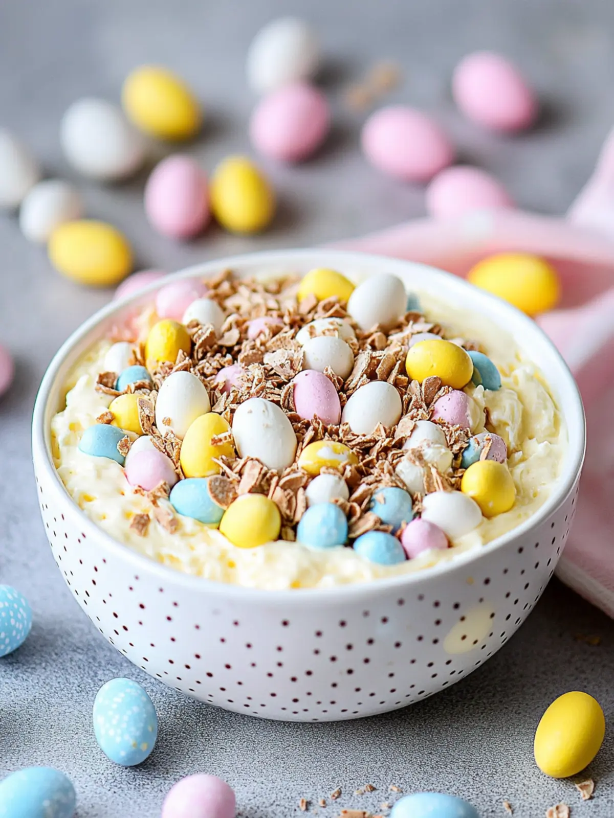 Indulge in Cadbury Mini Eggs Cheesecake Dip, No-Bake Bliss! 3 Cadbury Mini Eggs Cheesecake Dip