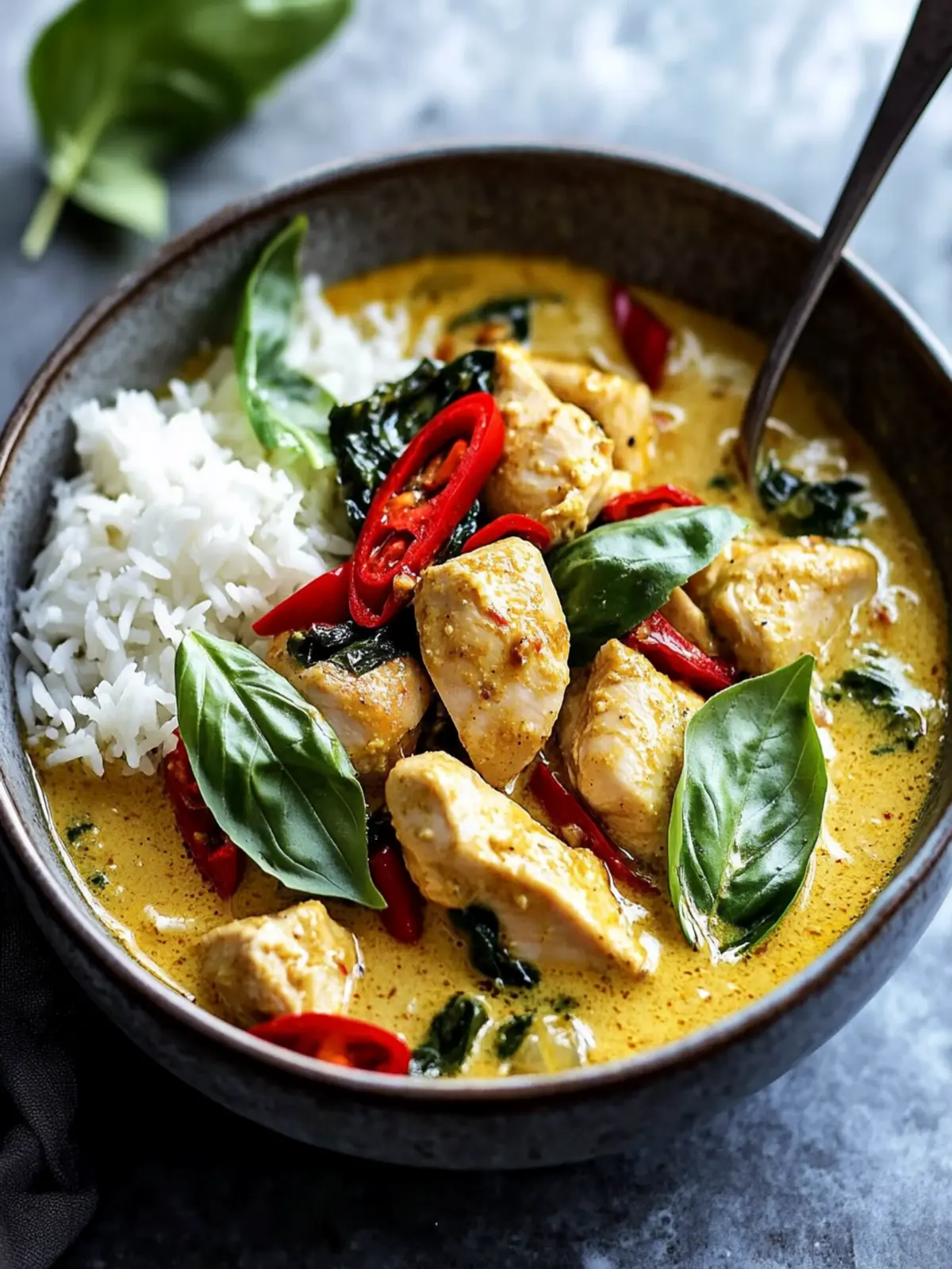 Savory Basil Chicken with Coconut Curry Sauce for Family Nights 5 Basil Chicken with Coconut Curry Sauce