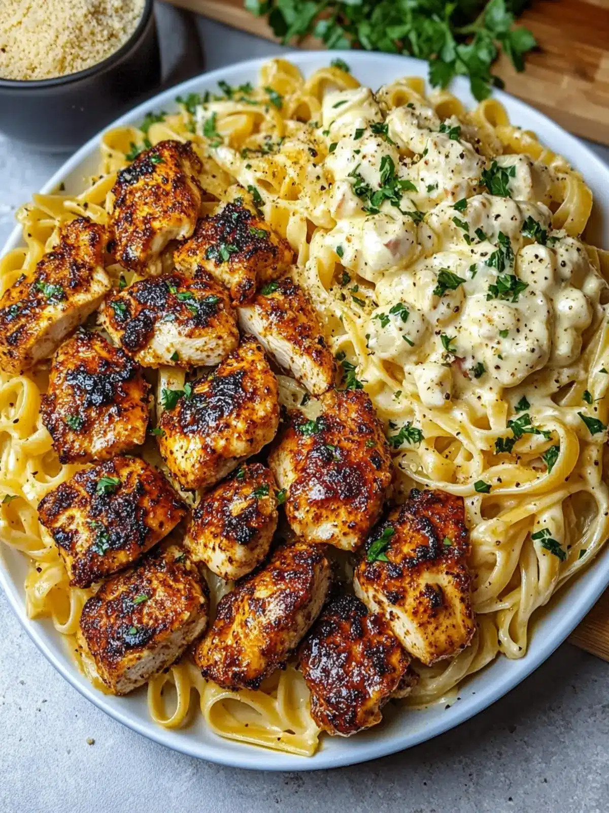 Blackened Chicken with Creamy Garlic Parmesan Pasta Bliss 5 Blackened Chicken with Creamy Garlic Parmesan Pasta