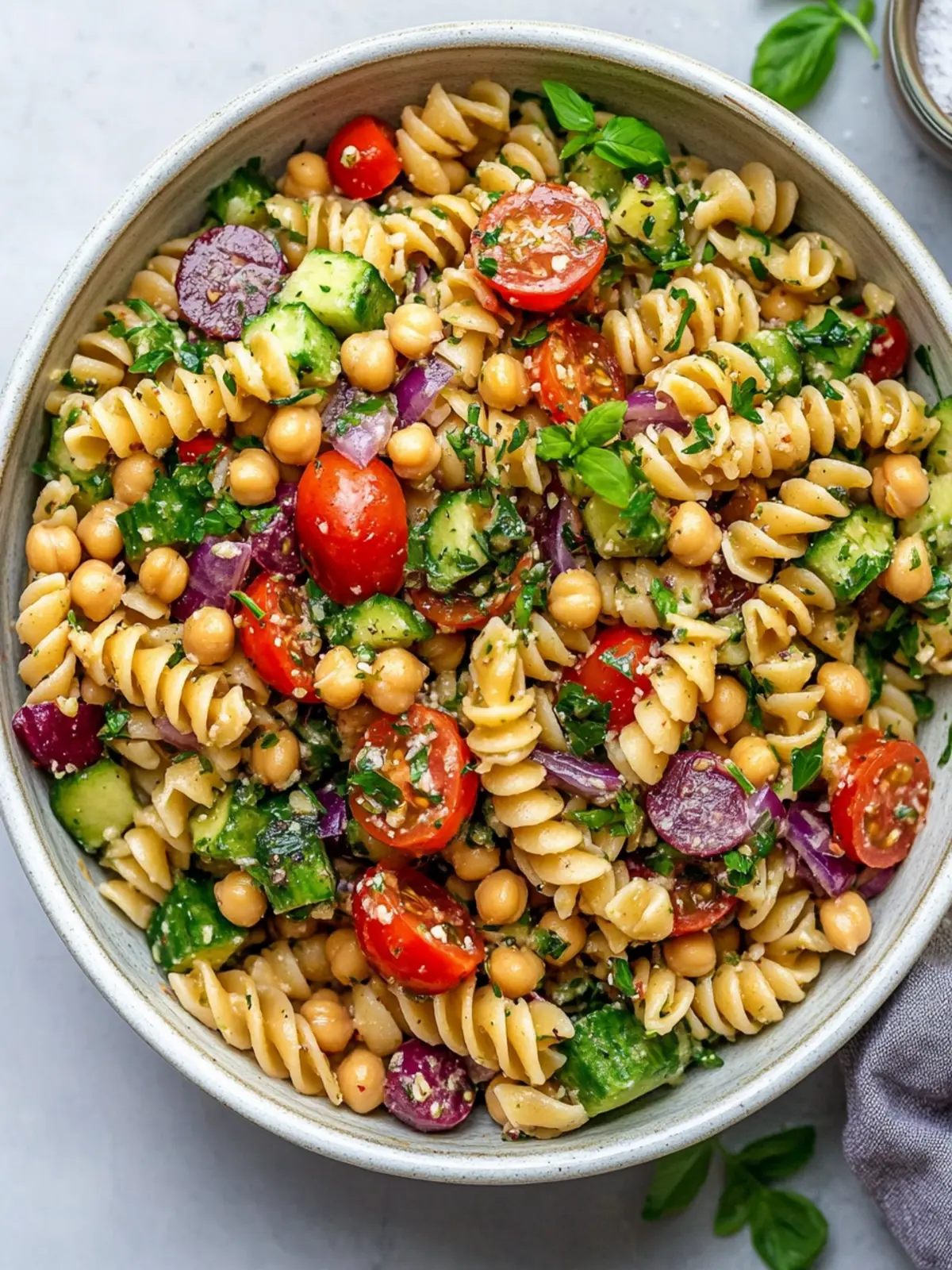 Chickpea Pasta Salad: A Flavorful Twist on a Classic Dish 2 Chickpea Pasta Salad