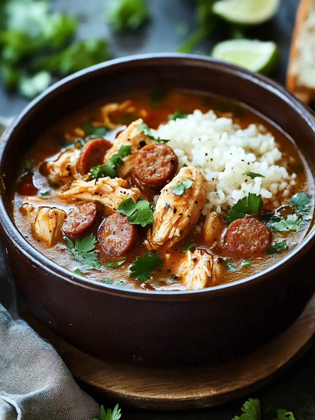 Cajun Chicken and Sausage Gumbo: A Family Comfort Classic 2 Cajun Chicken and Sausage Gumbo