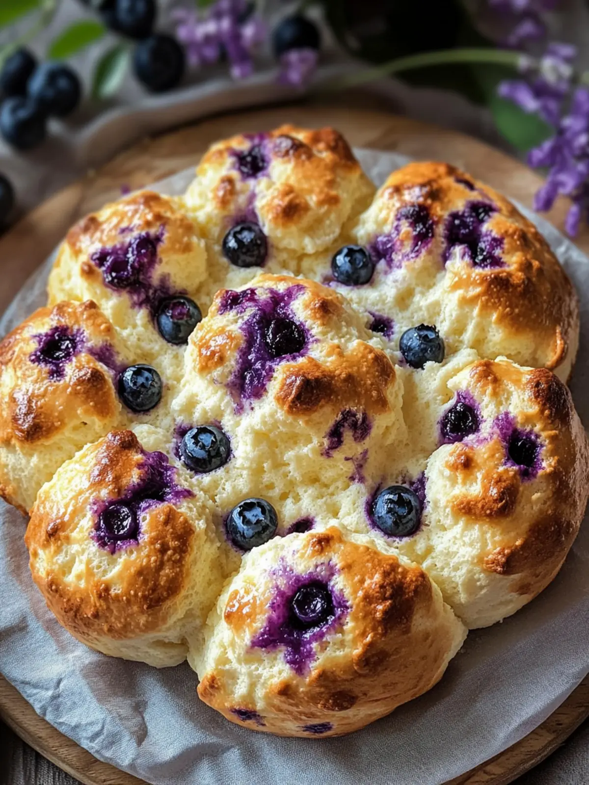Fluffy Cottage Cheese Blueberry Cloud Bread for Guilt-Free Mornings 3 Fluffy Cottage Cheese Blueberry Cloud Bread