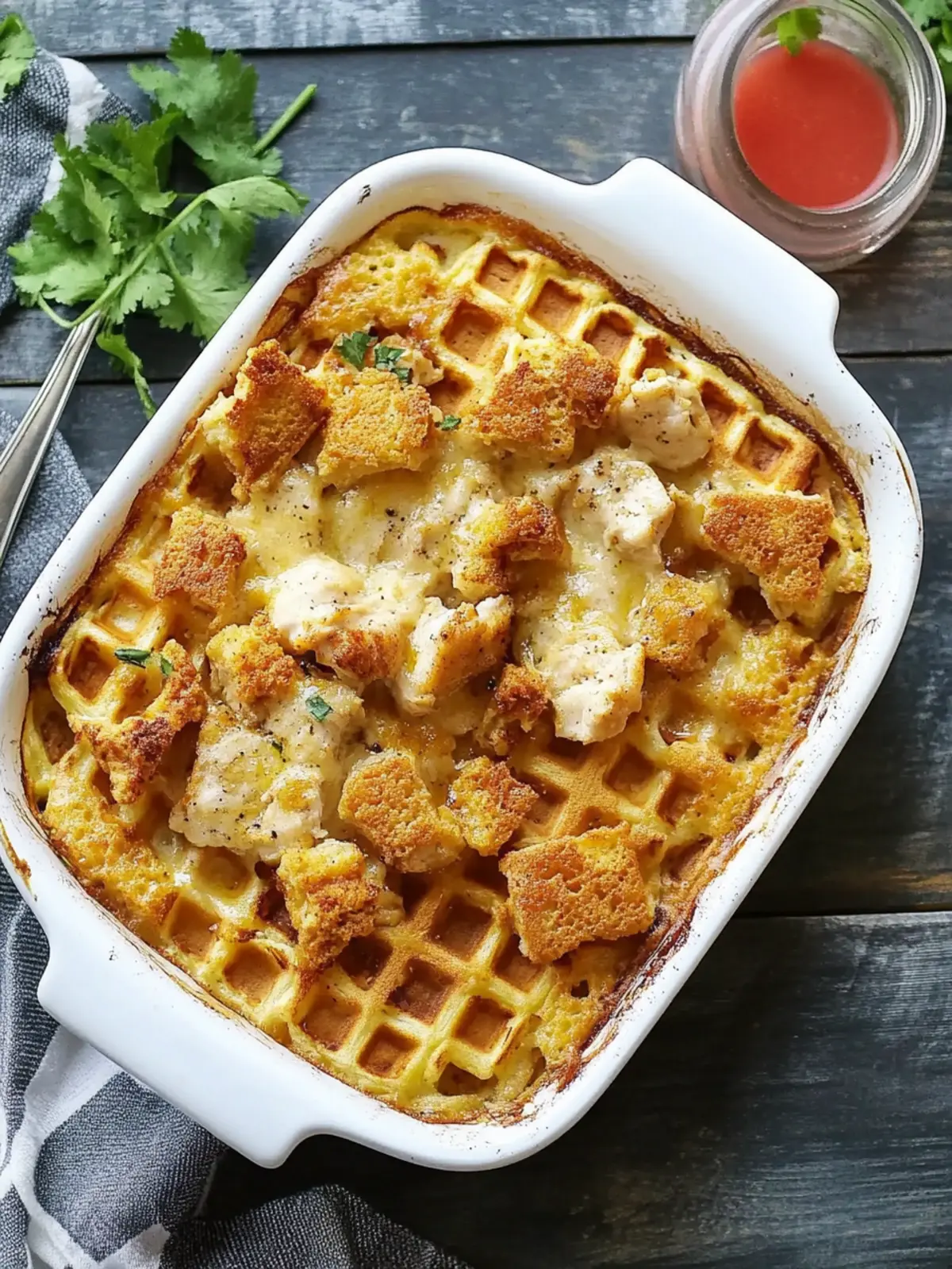 Savory Chicken and Waffle Casserole for Cozy Family Nights 3 Chicken and Waffle Casserole