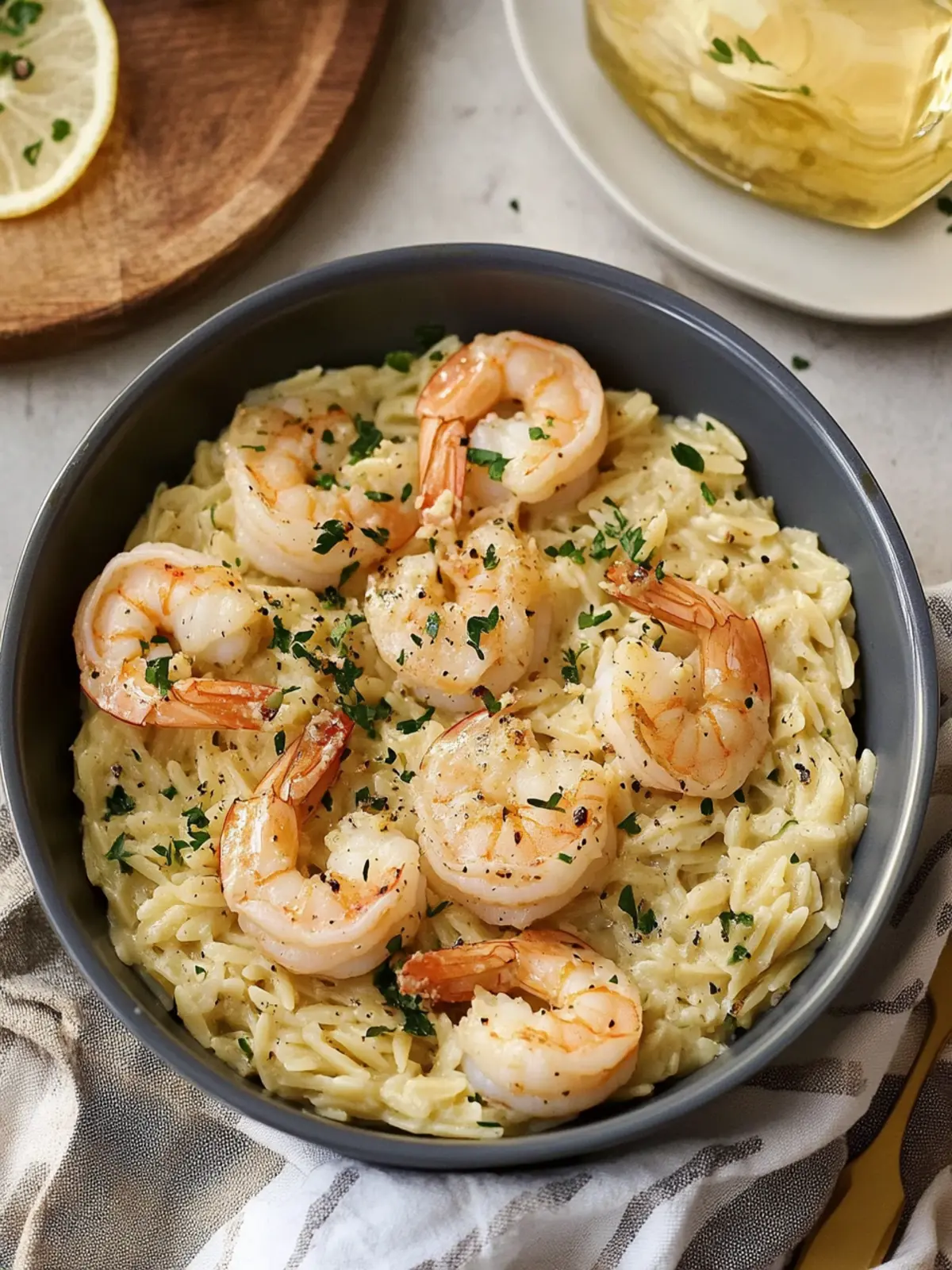 One Pot Garlic Butter Shrimp and Orzo for Cozy Nights 4 One Pot Garlic Butter Shrimp and Orzo