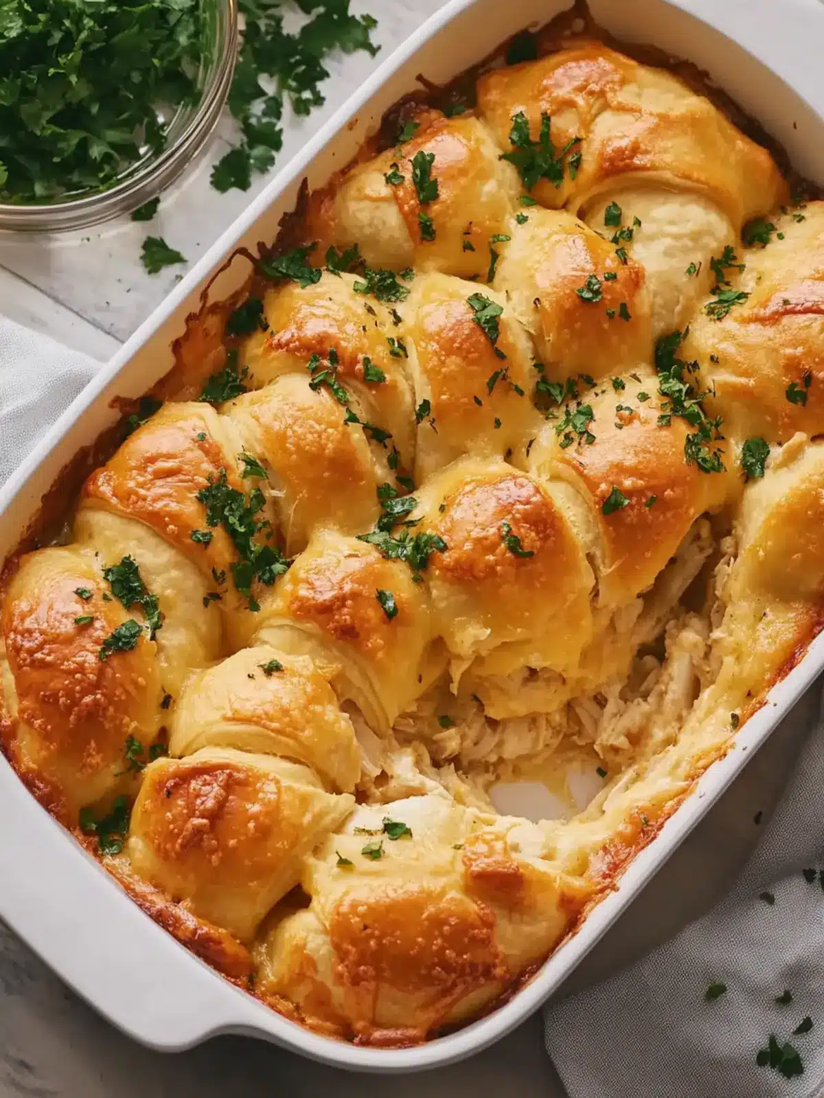 Cheesy Chicken Crescent Roll Bake That's Ready in 30 Minutes 5 Cheesy Chicken Crescent Roll Bake