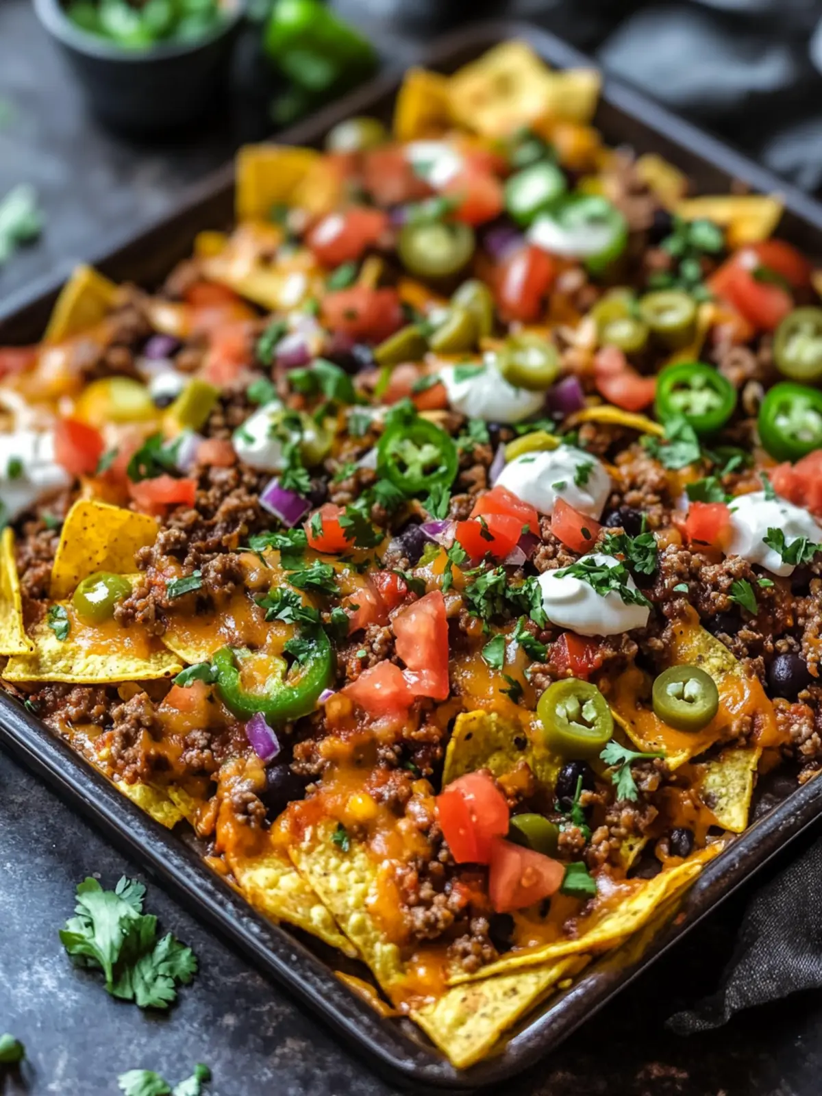 Ultimate Sheet Pan Nachos with Ground Beef for Game Day Fun 2 Sheet Pan Nachos Ground Beef