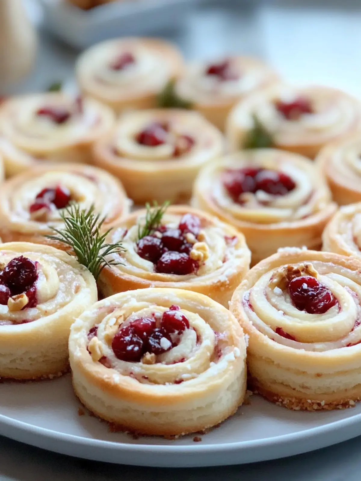 Cranberry Pinwheels: Quick Appetizer for Effortless Entertaining 2 Cranberry PinWheels