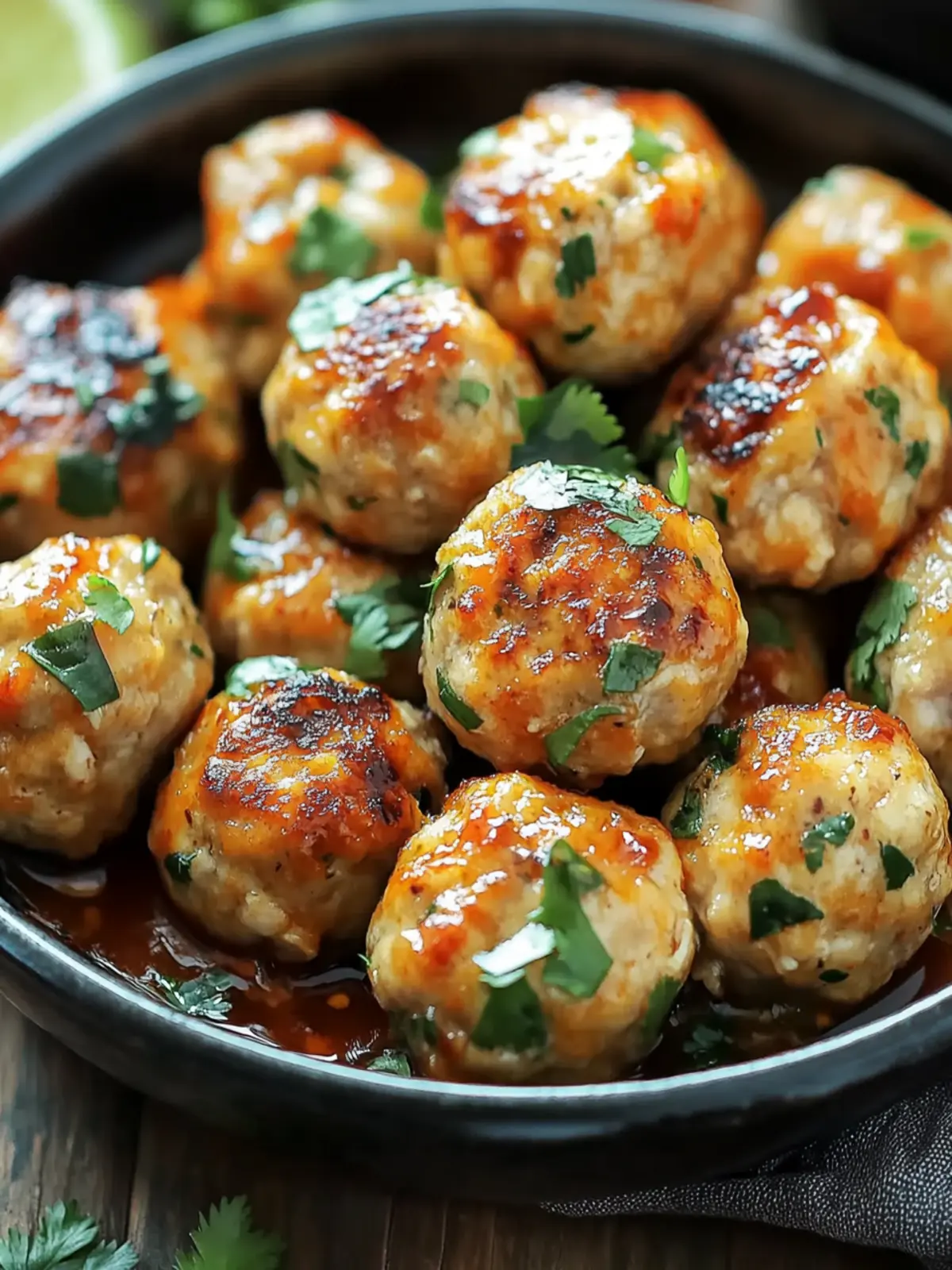 Savory Thai Baked Chicken Meatballs for Healthy Indulgence 5 Thai Baked Chicken Meatballs