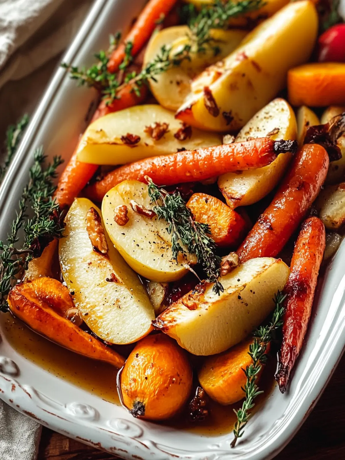 Autumn Bliss Maple Dijon Roasted Apples & Carrots Recipe 5 Autumn Bliss Maple Dijon Roasted Apples & Carrots