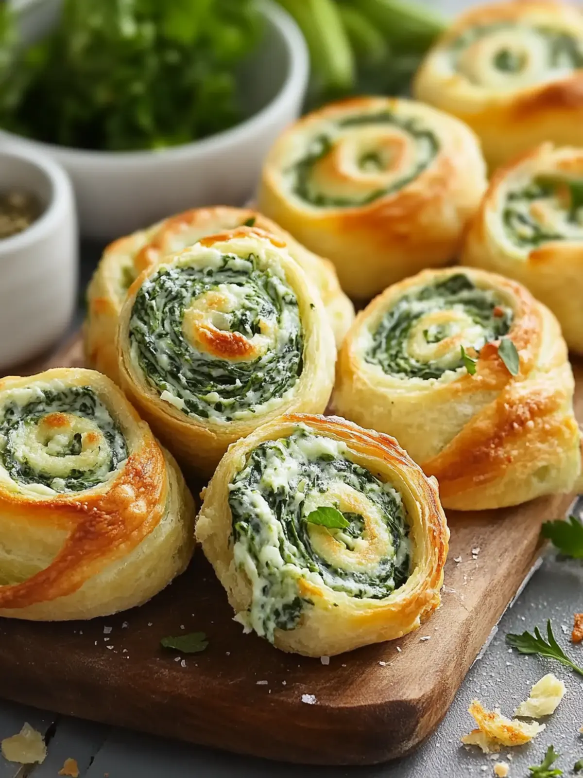 Creamy Spinach Dip Pinwheels for the Ultimate Snack Attack 5 Creamy Spinach Dip Pinwheels