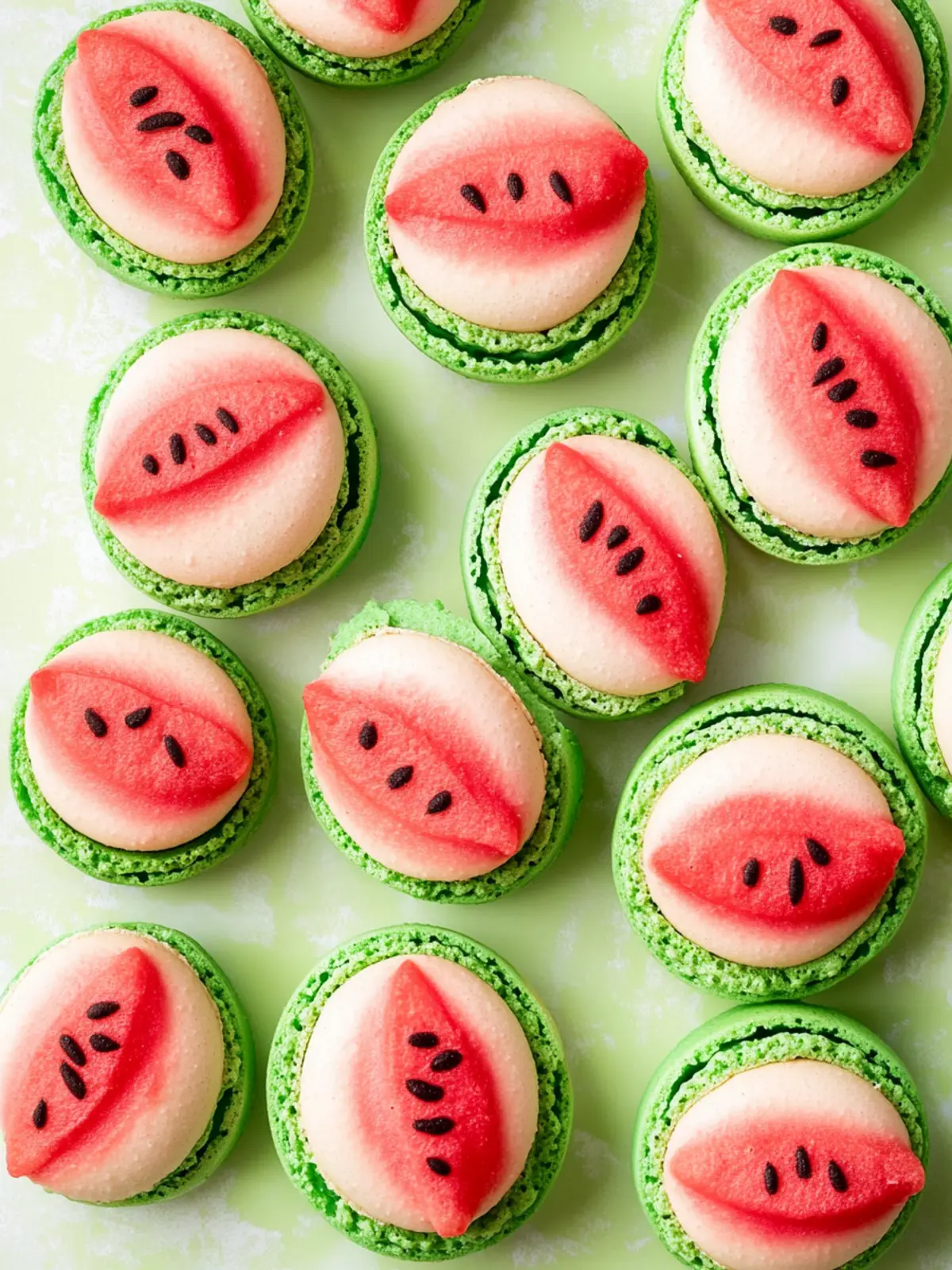 Watermelon Macarons: Refreshing Summer Sweets to Wow Friends 2 Watermelon Macarons