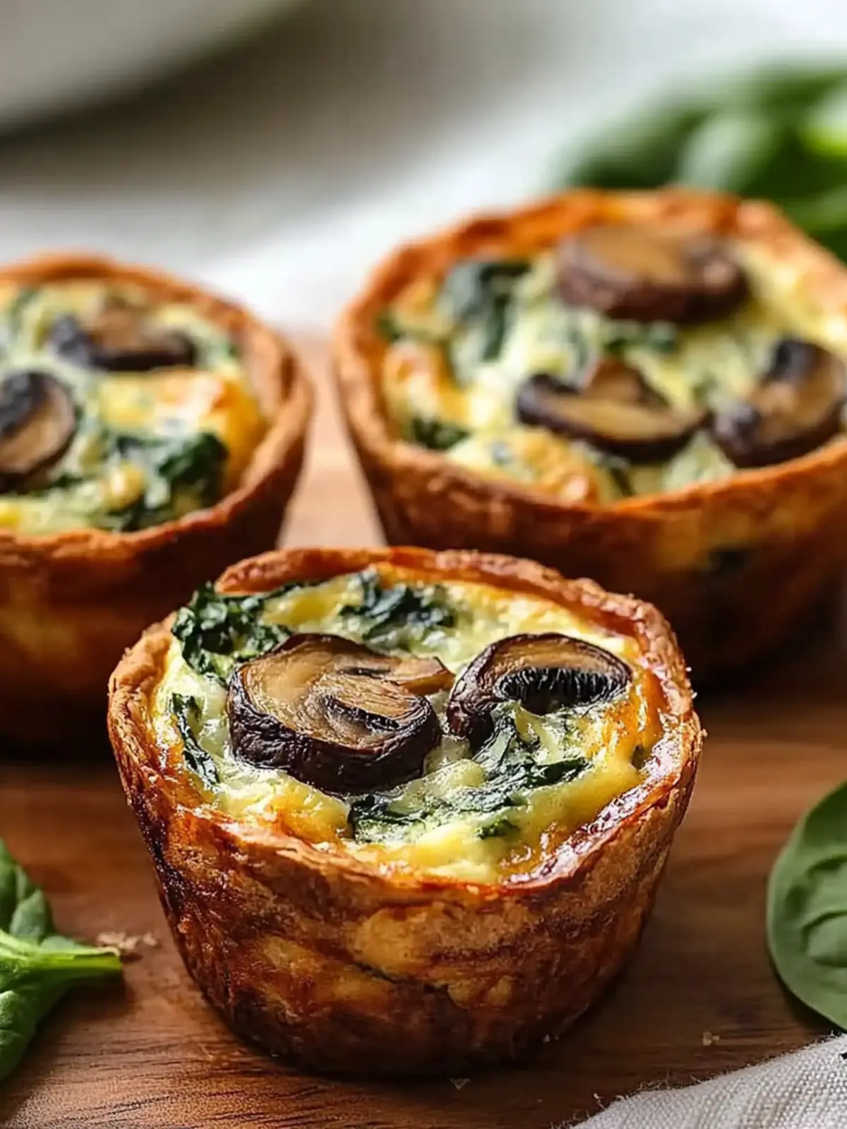 Savory Spinach and Mushroom Quiche Muffins for Busy Mornings 5 Spinach and Mushroom Quiche Muffins