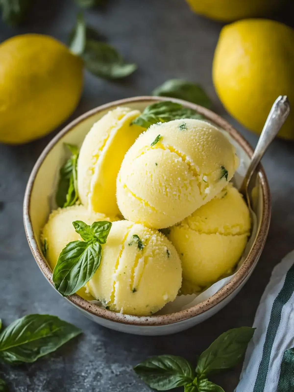 Delicious Lemon Basil Sorbet: Your Ultimate Summer Refreshment 2 Lemon Basil Sorbet