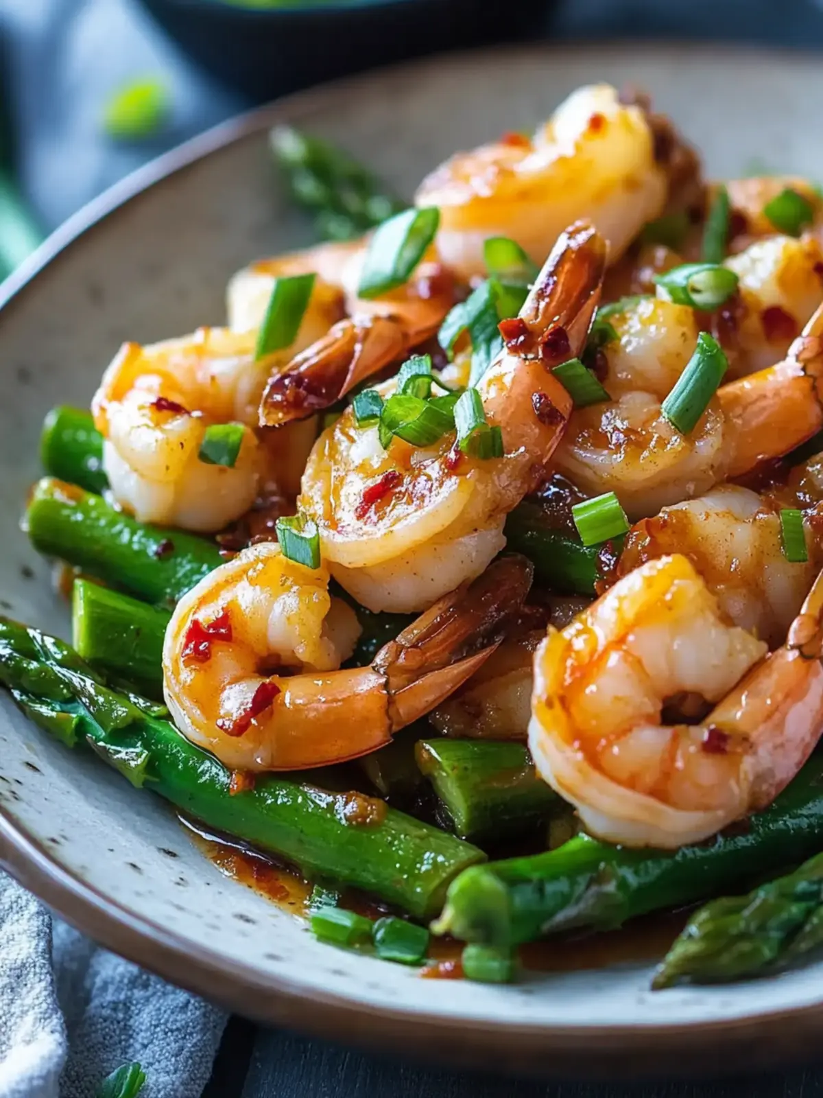 Savory Sweet Chili Shrimp with Asparagus in 20 Minutes! 2 Sweet Chili Shrimp with Asparagus