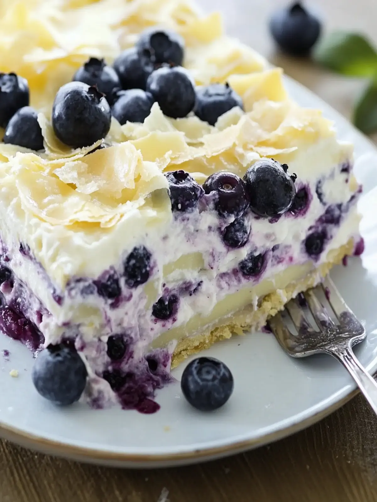 Irresistible White Chocolate Blueberry Lasagna for Summer Bliss 4 White Chocolate Blueberry Lasagna